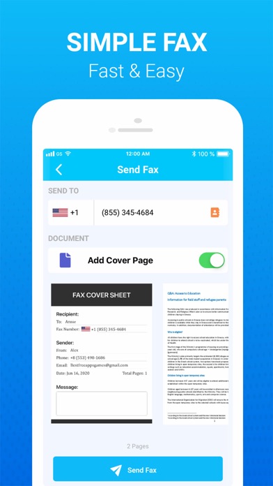 Fax From IPhone: Send &Receive screenshot 2