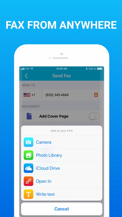 Fax From IPhone: Send &Receive screenshot 1