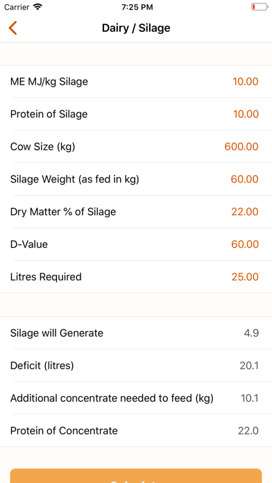 Feed & Forage Calculator screenshot 1