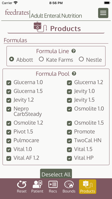 FeedRates - Adult Tube Feeding screenshot 5