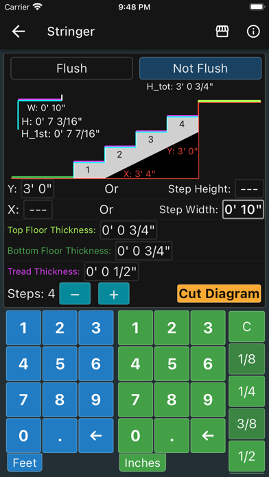 Feet and Inches Calculator screenshot 4