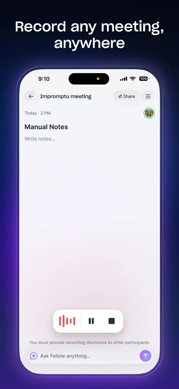 Fellow - AI Meeting Assistant screenshot 4