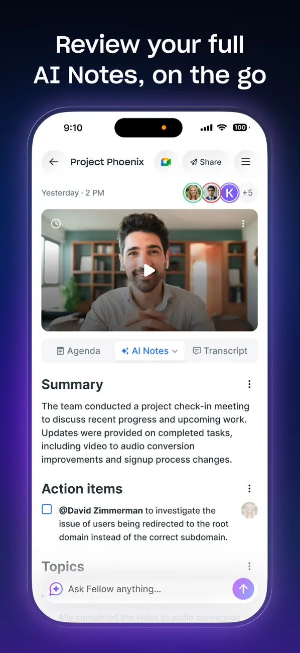 Fellow - AI Meeting Assistant screenshot 3
