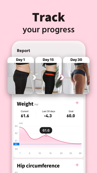 Female Fitness - Fit at Home screenshot 1