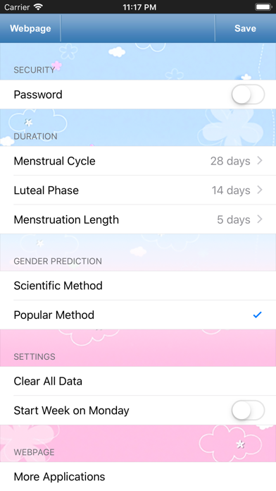Fertility & Period Tracker screenshot 1