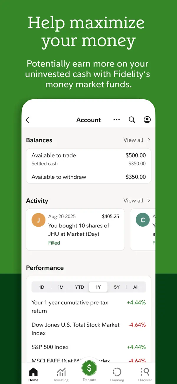 Fidelity Investments screenshot 3