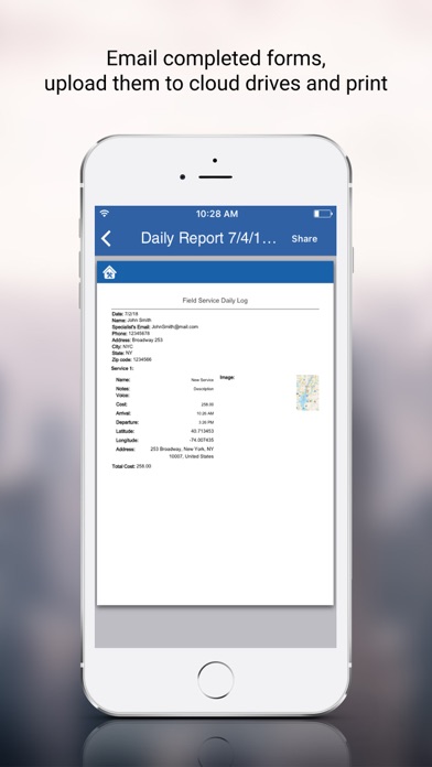 Field Service Daily Log App screenshot 1