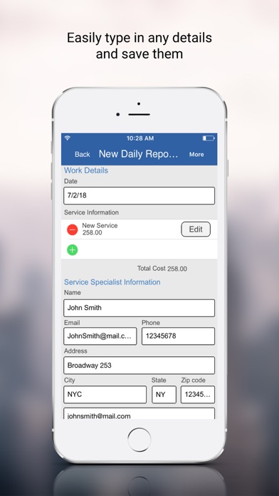 Field Service Daily Log App screenshot 4