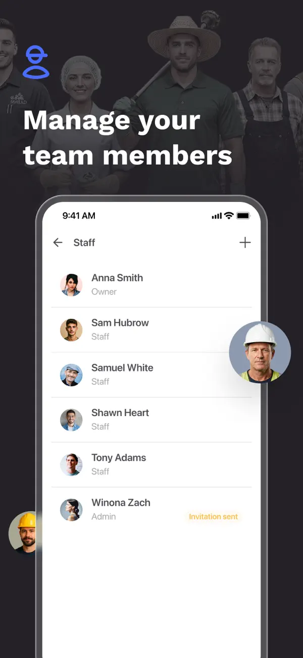 FieldVibe: Job scheduling app screenshot 1