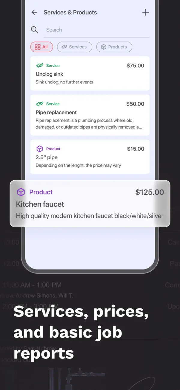 FieldVibe: Job scheduling app screenshot 3