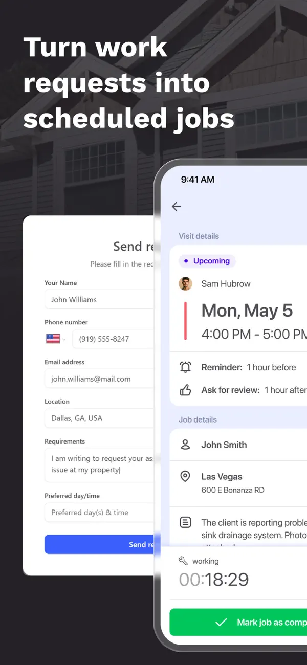 FieldVibe: Job scheduling app screenshot 4
