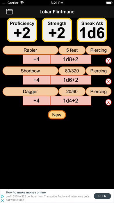 Fifth Edition Character Sheet screenshot 3