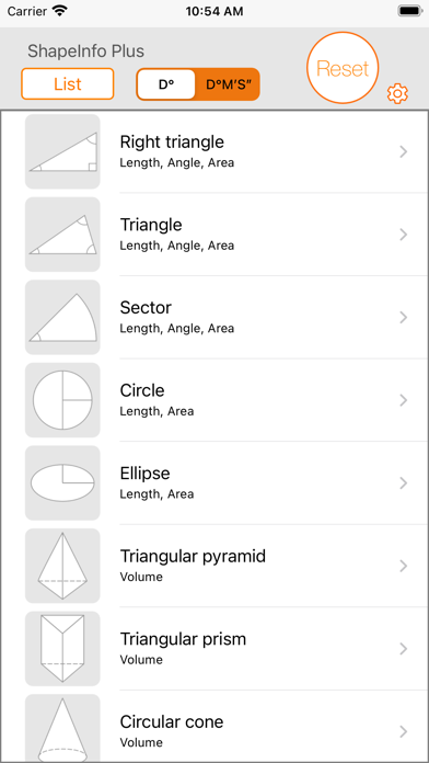 Figure calculator ShapeInfo screenshot 7