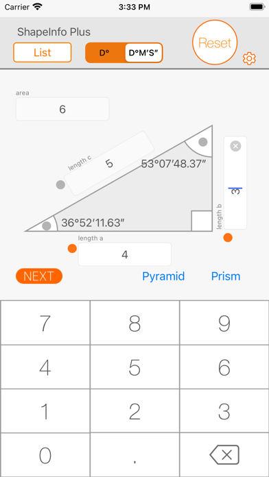 Figure calculator ShapeInfo screenshot 5