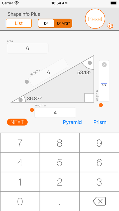 Figure calculator ShapeInfo screenshot 6