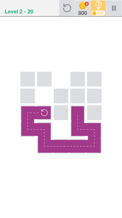 Fill one-line puzzle game screenshot 2