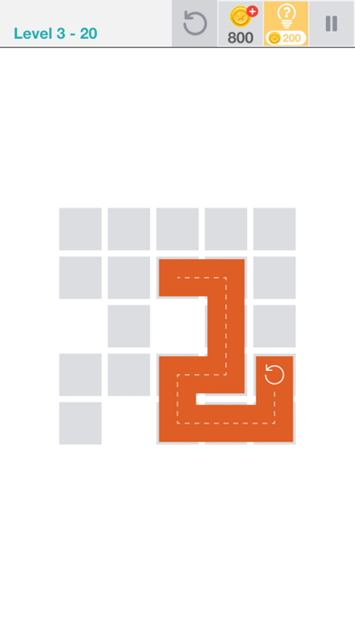 Fill one-line puzzle game screenshot 1