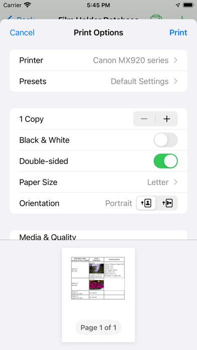 FilmHolders screenshot 1