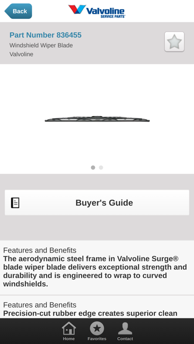 Filter and Wiper Part Lookup screenshot 1