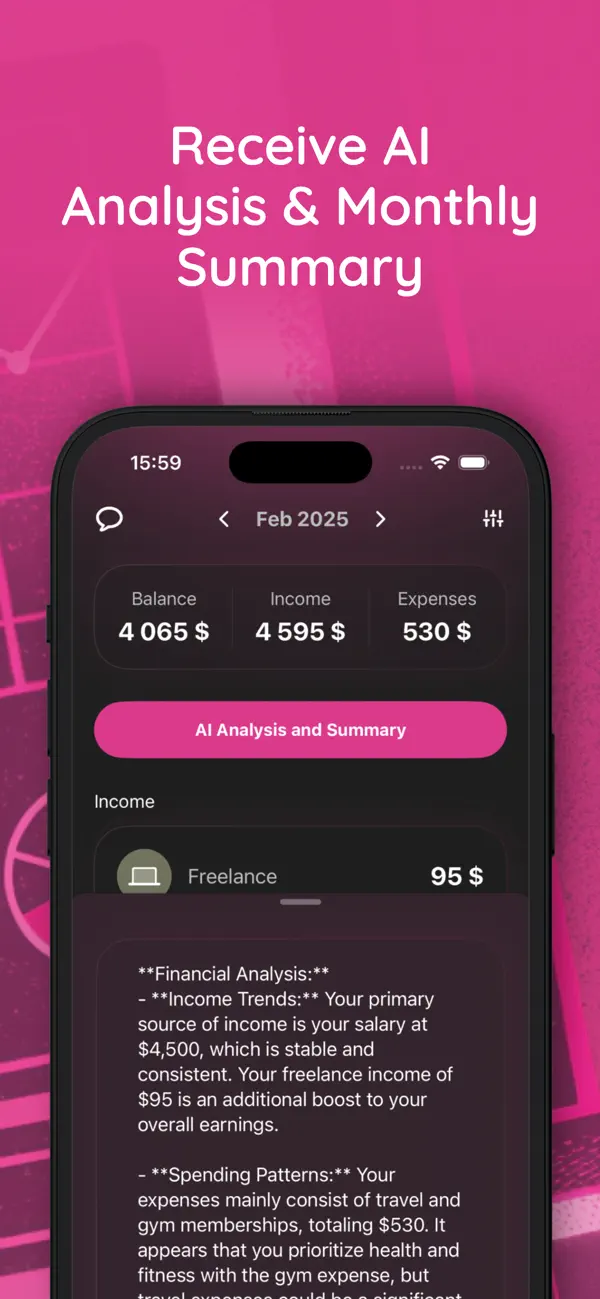 Fimo - AI Budget App screenshot 2