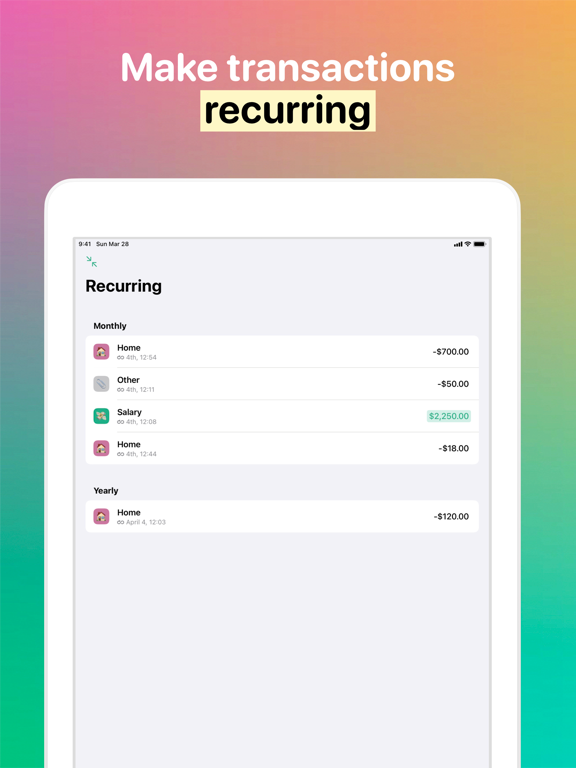 Fin - Budget Tracker screenshot 2