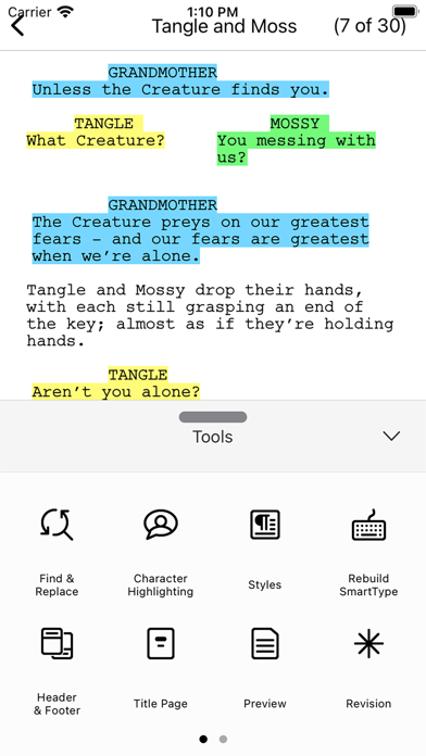 Final Draft Go screenshot 5