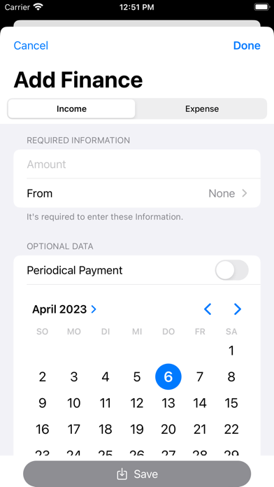 Financer - financial overview screenshot 3