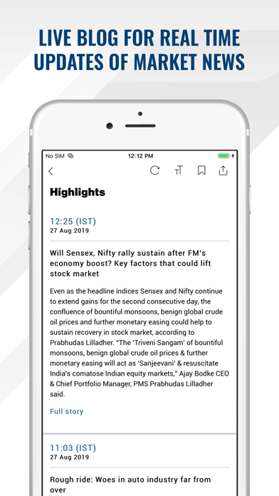 Financial Express screenshot 1