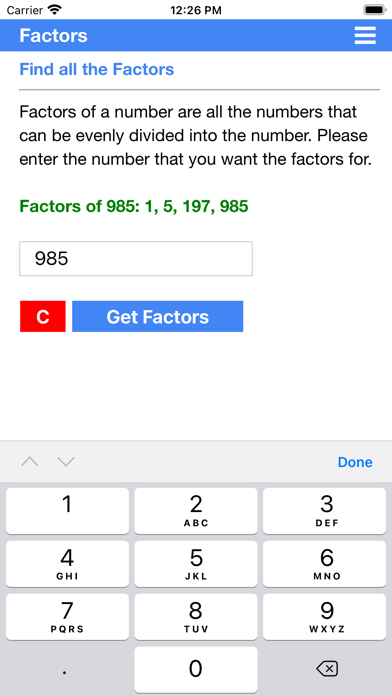 Find all the Factors screenshot 3