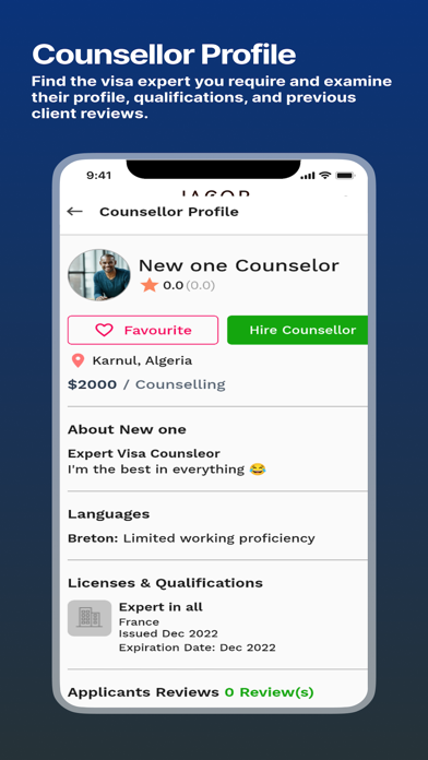 FindVisaCounselor Applicant screenshot 3