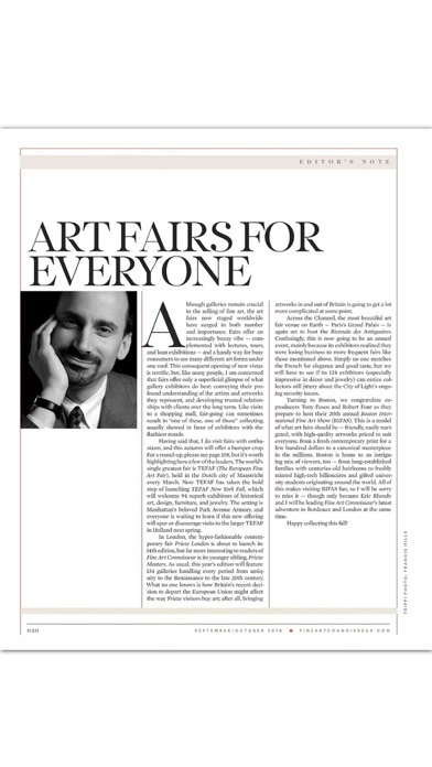 Fine Art Connoisseur Magazine screenshot 2