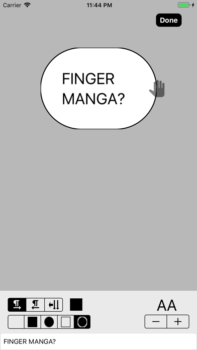 Finger Manga - Comic Maker screenshot 1