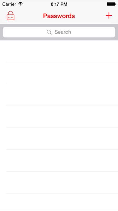 Finger Vault Password Manager screenshot 1