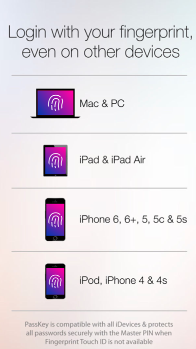 Fingerprint Login:PassKey Lock screenshot 3