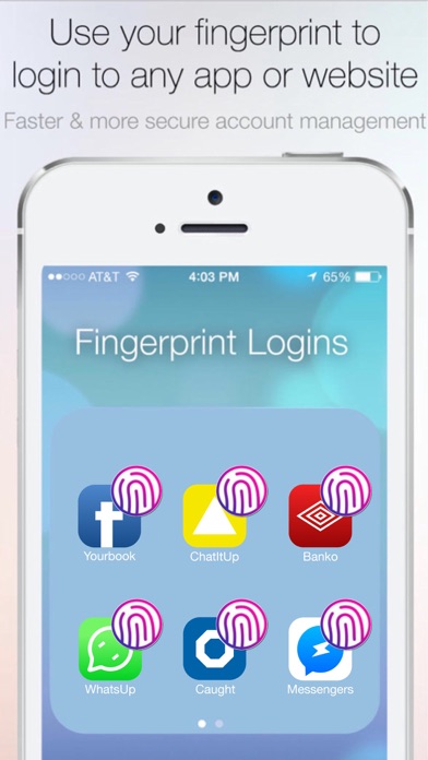 Fingerprint Login:PassKey Lock screenshot 4