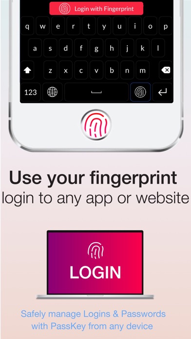 Fingerprint Login:PassKey Lock screenshot 2