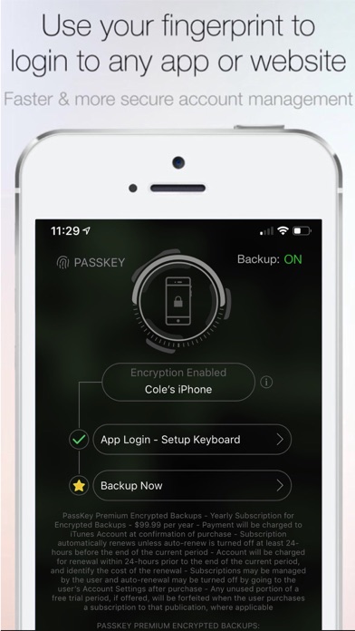 Fingerprint Login:PassKey Lock screenshot 1