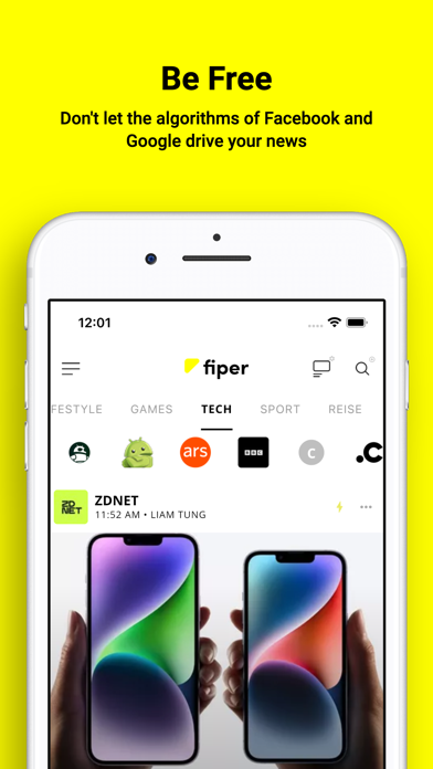 Fiper - News Reader with RSS screenshot 2