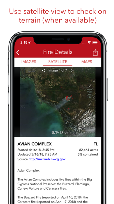 Fire Finder - Wildfire Info screenshot 1