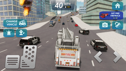 Fire Truck Game 911 Emergency screenshot 7