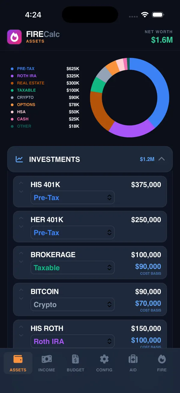 FIRECalc: Retirement Planner screenshot 3