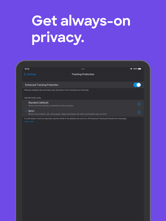 Firefox: Private Web Browser screenshot 4
