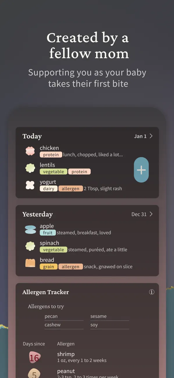 First Bites: Baby food tracker screenshot 5