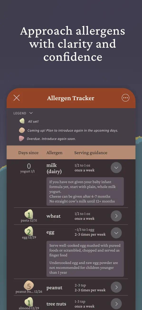 First Bites: Baby food tracker screenshot 3