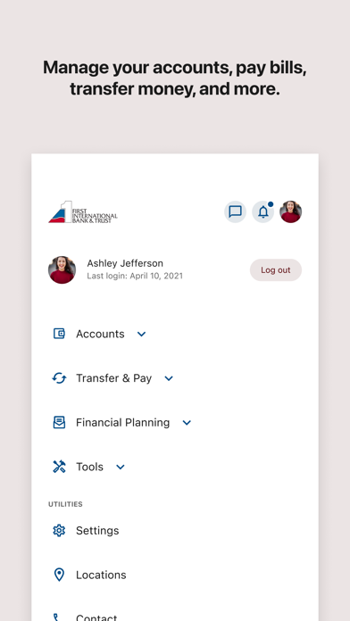 First Intl Bank & Trust screenshot 1