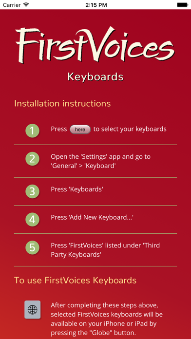FirstVoices Keyboards screenshot 5
