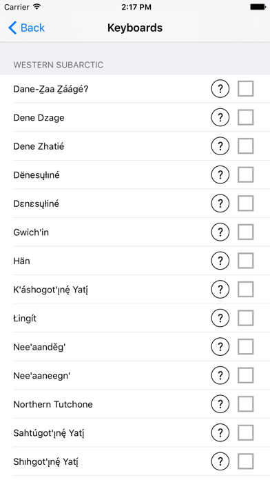 FirstVoices Keyboards screenshot 2