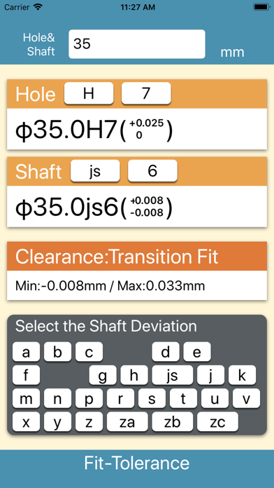 Fit Tolerance Calculator screenshot 4