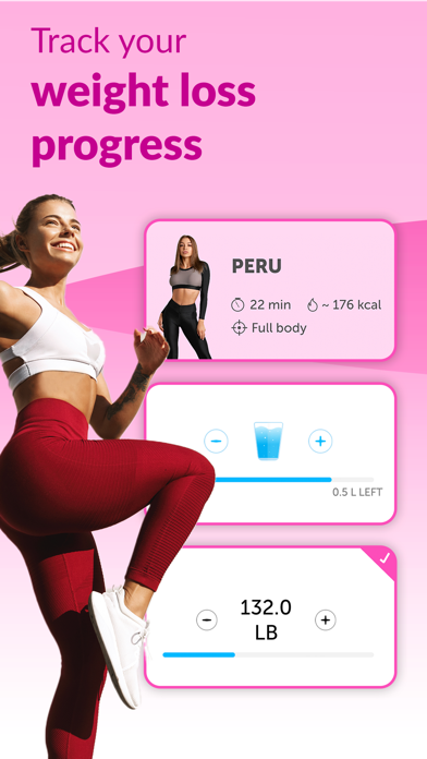 FitHer: Daily Fitness Workouts screenshot 1