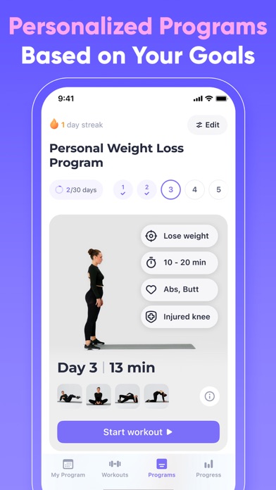 FitMe - Lazy Workout at Home screenshot 4
